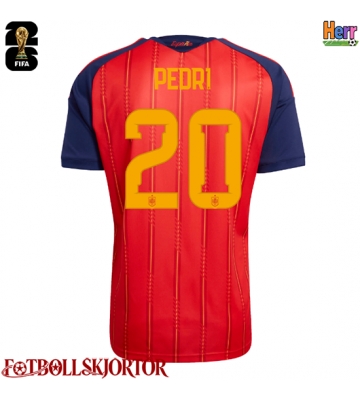 Spanien Pedri Gonzalez #20 Hemmatröja VM 2026 Kortärmad